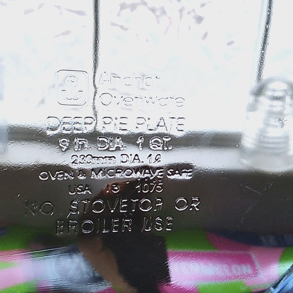 Anchor rare cobalt blue vintage deep 9" 1 qt. pie plate. - Picture 5 of 7